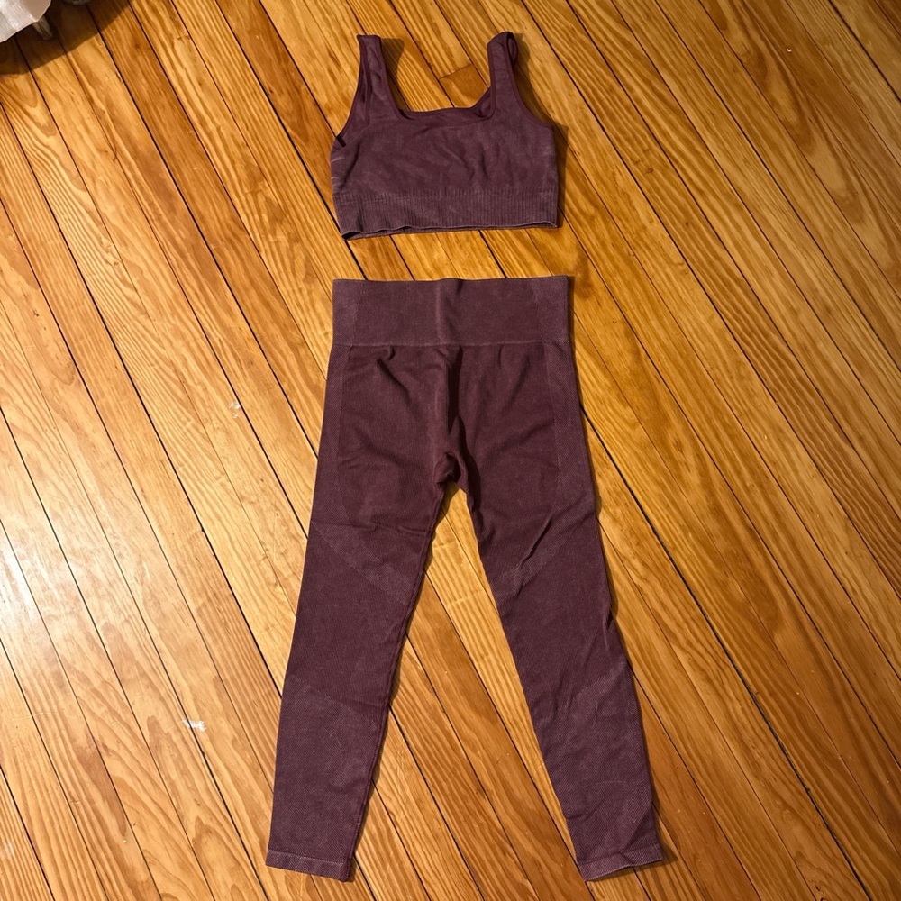 JoyLab Maroon Workout Set - Picture 2 of 4
